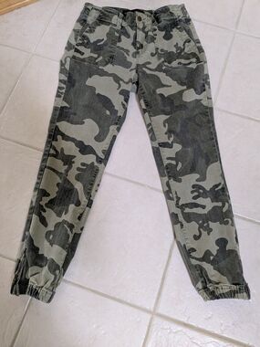 Boston Proper Camo Elastic Ankle Jeans